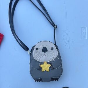 Cute Otter Crossbody Bag with Star